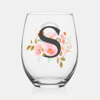 Verre À Vin Sans Pied Lettre S