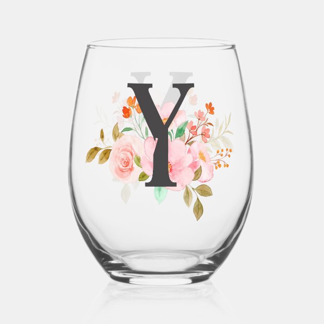 Verre À Vin Sans Pied Lettre Y (Recto)