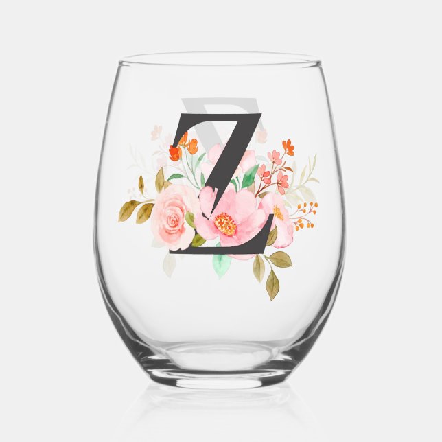 Verre À Vin Sans Pied Lettre Z (Recto)