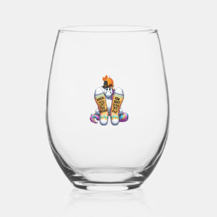 Verre À Vin Sans Pied Licorne portant des chaussettes hommes femmes enfa