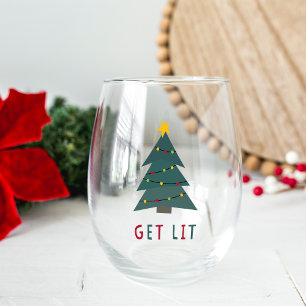 Verre À Vin Sans Pied Lit   Noël