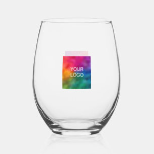 Verre À Vin Sans Pied Logo d'affaires Modèle élégant le mieux personnali