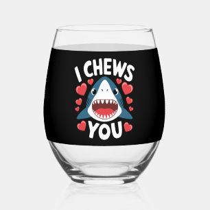 Verre À Vin Sans Pied Love Heart Leopard Cute Valentine's Day