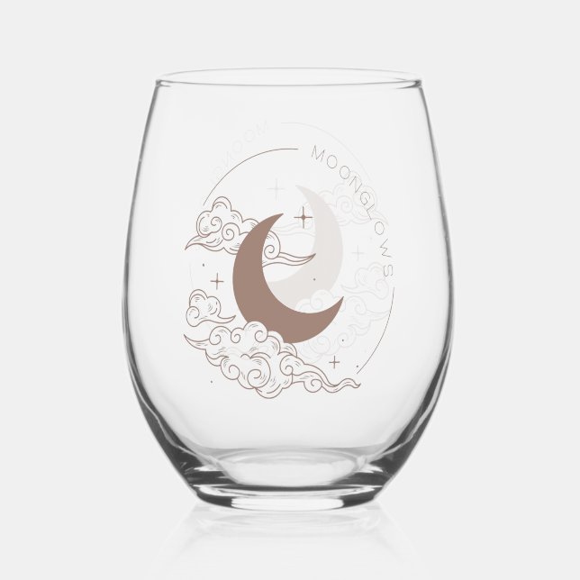 Verre À Vin Sans Pied Lunes (Recto)