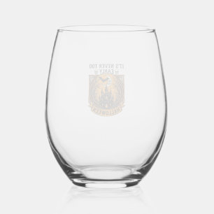 Verre À Vin Sans Pied Maison hantée Halloween trop tôt Lune Chauve-souri