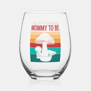 Verre À Vin Sans Pied maman champignon à être baby shower