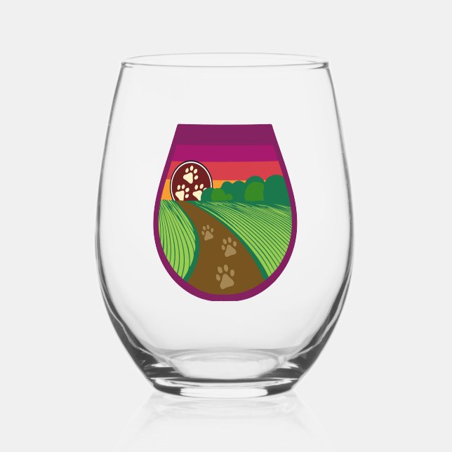 Verre À Vin Sans Pied Marathon Tripawds 2026 (Recto)