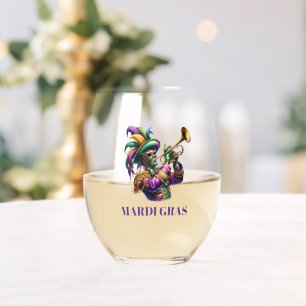 Verre À Vin Sans Pied Mardi Gras