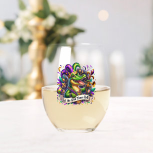 Verre À Vin Sans Pied Mardi Gras