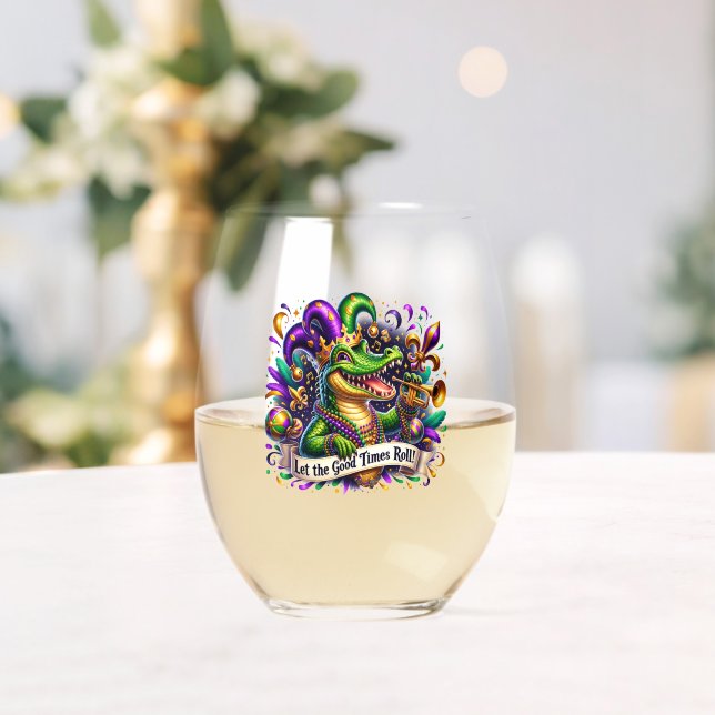 Verre À Vin Sans Pied Mardi Gras (Insitu (Mariage))