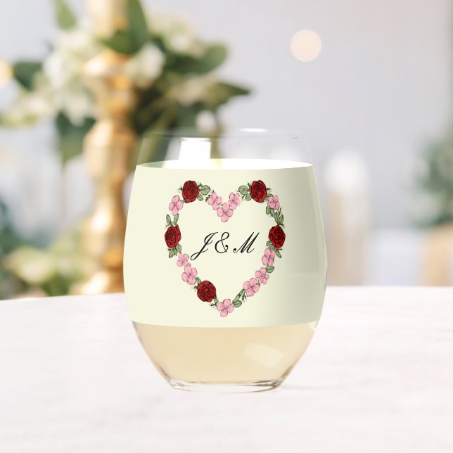 Verre À Vin Sans Pied mariage champêtre (Insitu (Mariage))