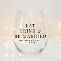 Mariage Moderne Manger Boire Être Marié