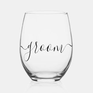 Verre À Vin Sans Pied Marié Minimaliste