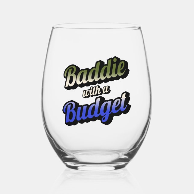 Verre À Vin Sans Pied Mauvais avec un budget Verre sans pierre (Recto)