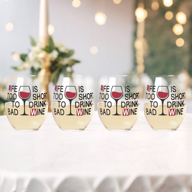 Verre À Vin Sans Pied Mauvais vin (Insitu (Mariage))