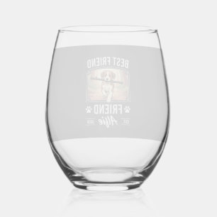 Verre À Vin Sans Pied Meilleur Ami Alfie Amoureux des Chiens