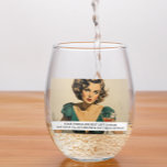 Verre À Vin Sans Pied Meilleure gauche non dit Funny Retro les années 50<br><div class="desc">Cette conception a été créée par art numérique. Elle peut être personnalisée dans la zone fournir ou customiser en choisissant le clic pour customiser une autre option et en changeant le nom, les initiales ou les mots. Vous pouvez également modifier la couleur et le style du texte ou supprimer le...</div>