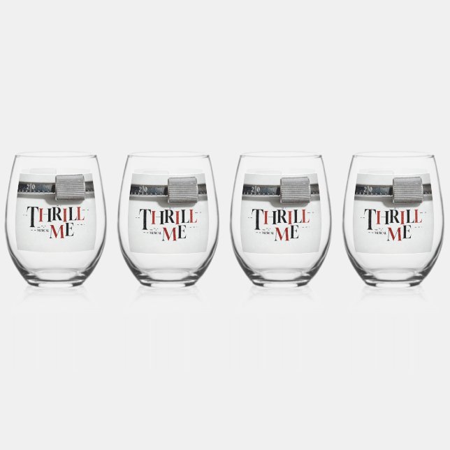 Verre À Vin Sans Pied MERCI-MOI Drinkware ! (Dos)