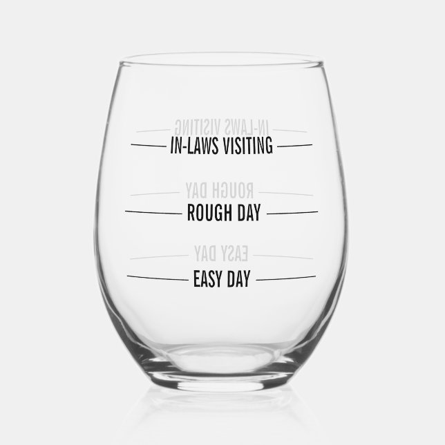 Verre À Vin Sans Pied Mesure amusante (Verso)