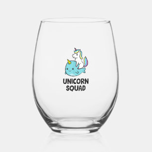 Verre À Vin Sans Pied Mignon Narwhal Licorne Bande Drôle Licorne Et Narw