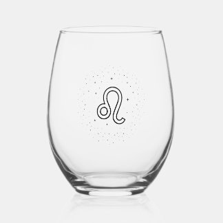 Verre à vin sans pied minimaliste Leo Zodiaque