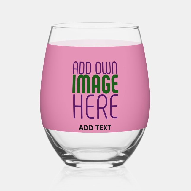 VERRE À VIN SANS PIED MODÈLE DE TEXTE D'IMAGE CHAUD MODERNE ÉDITABLE (Recto)