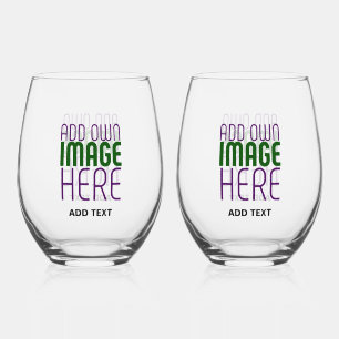 VERRE À VIN SANS PIED MODÈLE DE TEXTE D'IMAGE SIMPLE ET CLAIR MODERNE