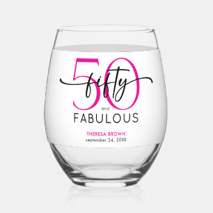 Verre À Vin Sans Pied Moderne Minimaliste Rose Cinquante Ans Fantastique