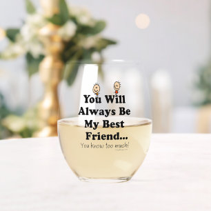 Verre À Vin Sans Pied Mon meilleur ami