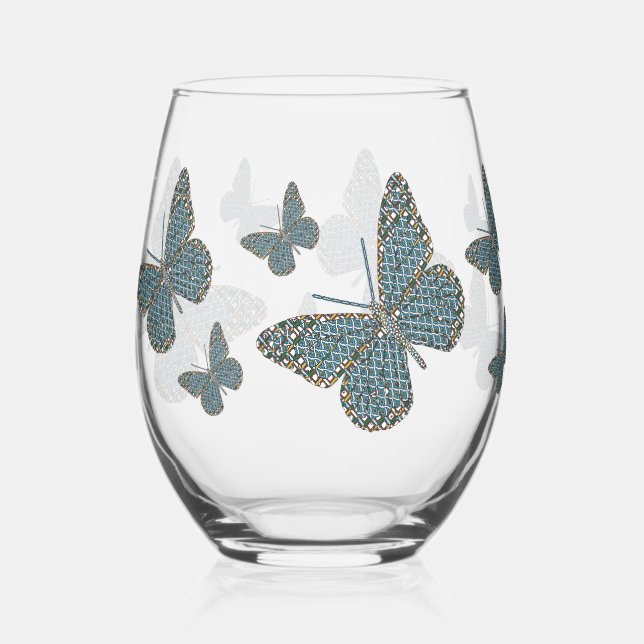 Verre À Vin Sans Pied Monarque Marocain (Recto)