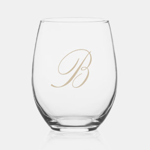 Verre À Vin Sans Pied Monogramme classique