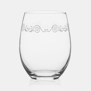 Verre À Vin Sans Pied Motif en argent