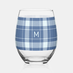 Verre À Vin Sans Pied Motif monogramme personnalisé