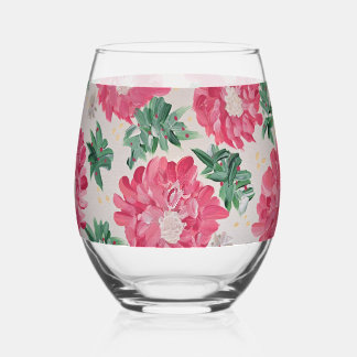 Verre À Vin Sans Pied Noël Bonanza Floral