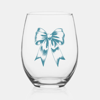 Verre À Vin Sans Pied Noeud Rétro Moderne Vert