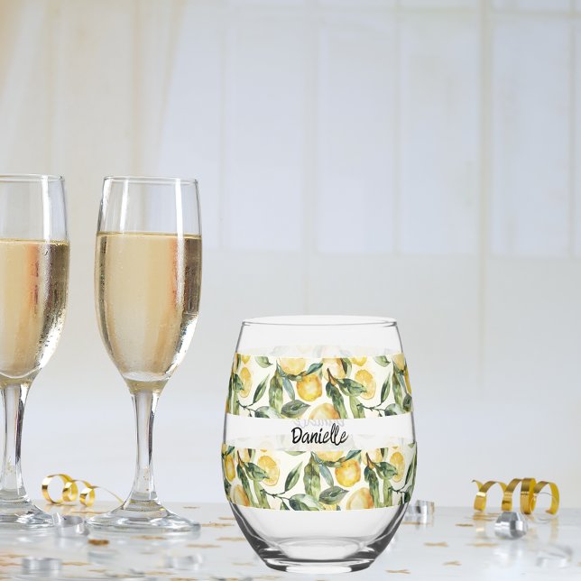 Verre À Vin Sans Pied Nom de citrons (Créateur téléchargé)