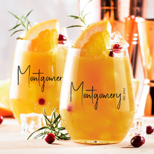 Verre À Vin Sans Pied Nom de famille