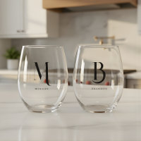 Noms de Couple de Mariage Personnalisés Monogramme