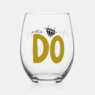 Verre À Vin Sans Pied Nous le faisons toujours - Diamant Embrasse Person