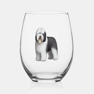 Verre À Vin Sans Pied Old English Sheepdog 10