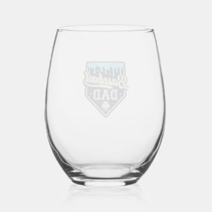 Verre À Vin Sans Pied Papa baseball goutte à goutte plaque de base vinta