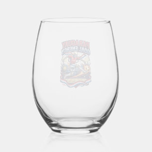 Verre À Vin Sans Pied Paraguay But Énergie Skeleton Buteur Nations Gras