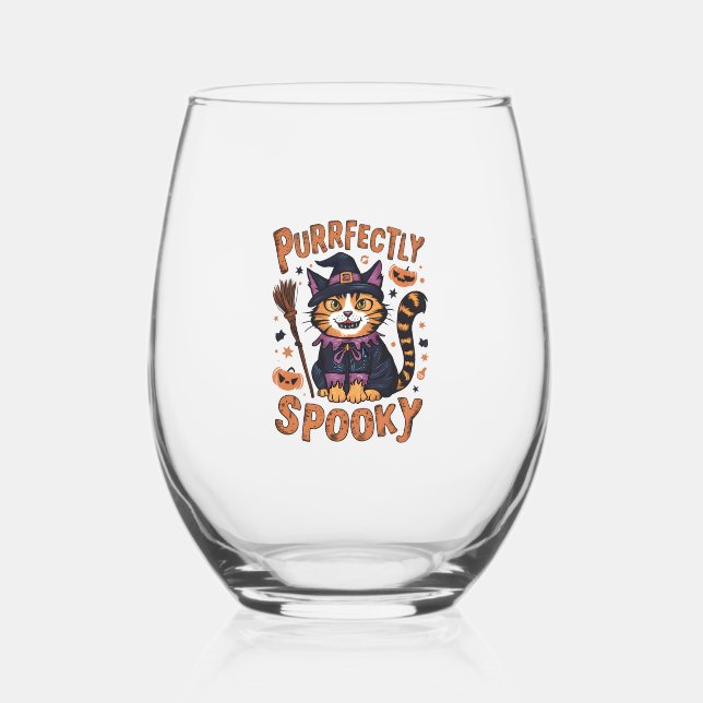 Verre À Vin Sans Pied Parfaitement Éffrayant (Recto)