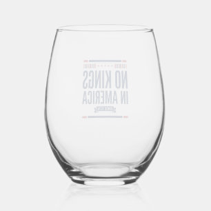Verre À Vin Sans Pied Pas de rois en Amérique Design vectoriel vintage p