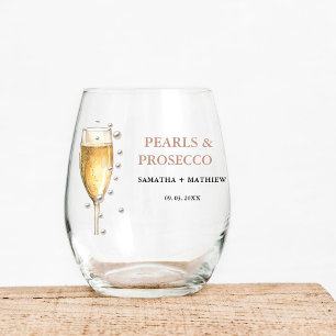 Verre À Vin Sans Pied Perles Et Parquet La Douche Mariale