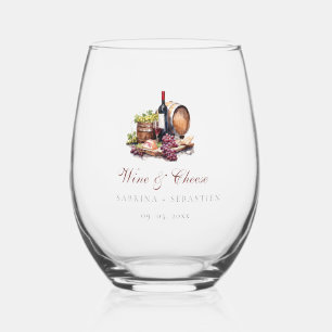 Verre À Vin Sans Pied Planche de charcuterie Vin & Fromage Enterrement d
