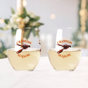 Verre À Vin Sans Pied Poisson À Foule Sur Le Bayou