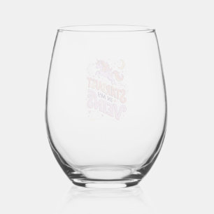 Verre À Vin Sans Pied Poussière d'étoile de licorne dans mes veines conc