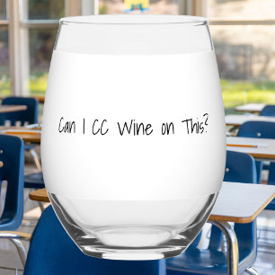 Verre À Vin Sans Pied « Puis-je mettre du vin en copie sur ceci ? » Verr