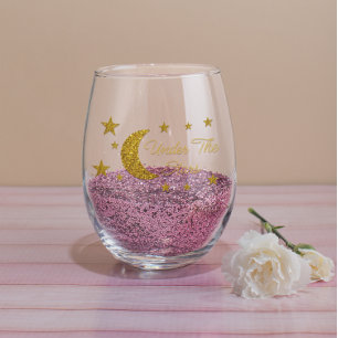 Verre À Vin Sans Pied Quinceañera sous les étoiles